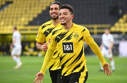 Jadon Sancho hat endlich das Manchester-United-Trikot angezogen